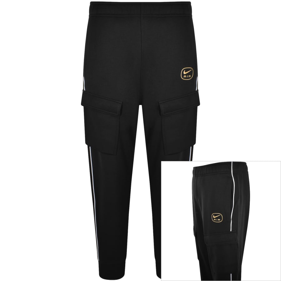 Nike Logo Cargo Jogging Bottoms Black